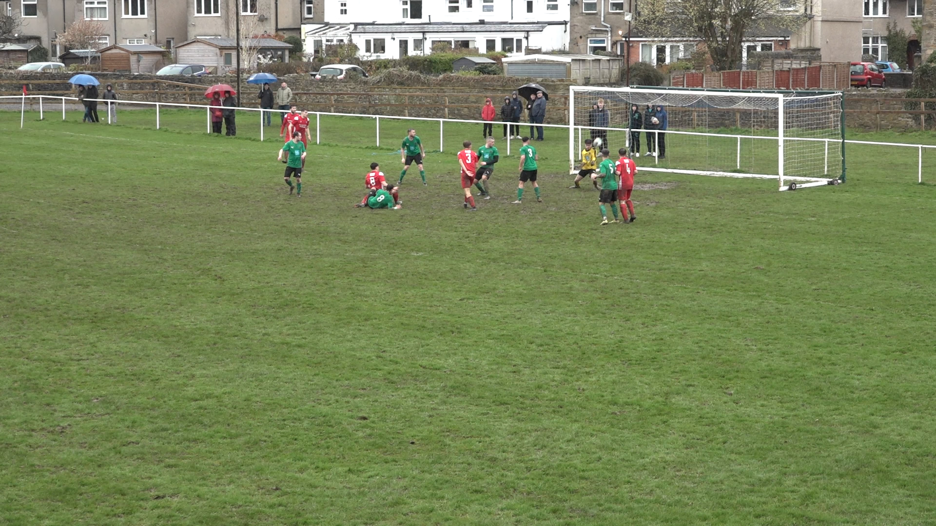 Double save! Carnforth Rangers goalkeeper denies Freckleton with two great saves!