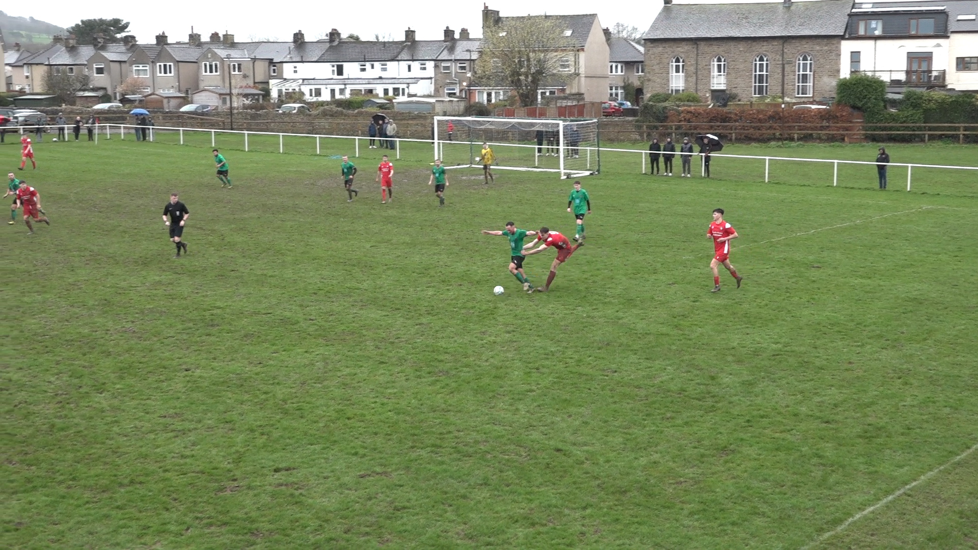 Funny Yellow Card! Carnforth Rangers have a player booked for a WWE-style foul